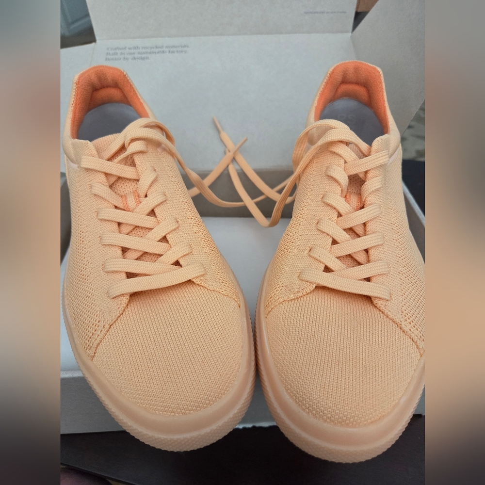 Rothy's Peach Knit Sneakers